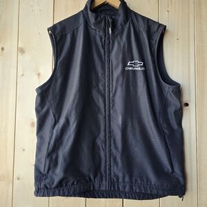 Catalyst Choko Chevrolet Zip Up Black Vest Mens Large